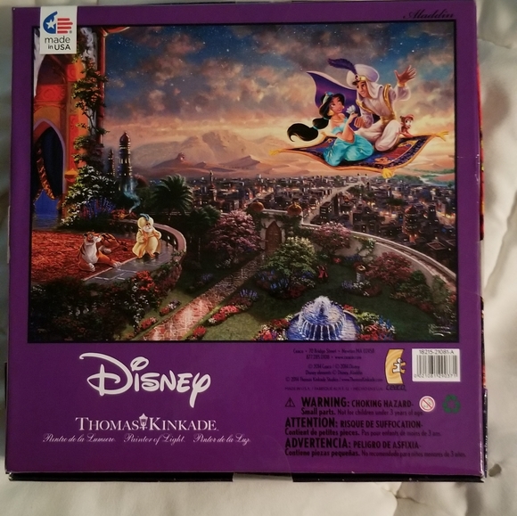NEW CEACO THOMAS KINCAID THE DISNEY COLLECTION ALLADIN. - Picture 4 of 6